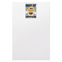 Knock Out Emphysema Stationery Design