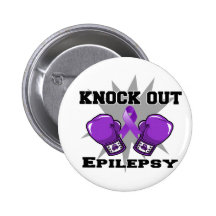 Knock Out Epilepsy Pinback Button