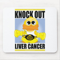 Knock Out Liver Cancer mousepads