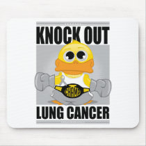Knock Out Lung Cancer mousepads