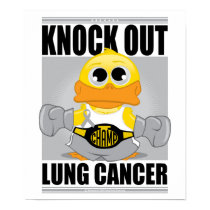 Knock Out Lung Cancer posters by fightcancertees Knock Out Lung Cancer posters