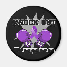Knock Out Lupus Refrigerator Magnet