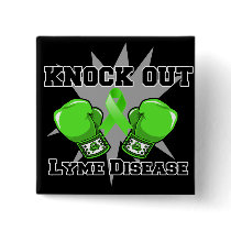 Knock Out Lyme Disease Pin
