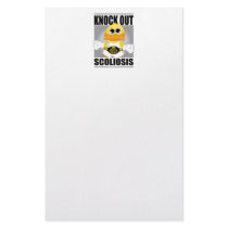 Knock Out Scoliosis Personalized Stationery