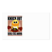 Knock Out Sickle Cell Anemia Business Card Template