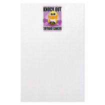 Knock Out Thyroid Cancer stationery