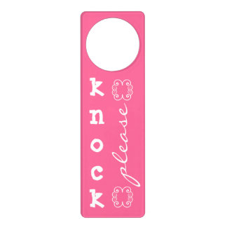 Please Knock Door Knob Hangers | Zazzle