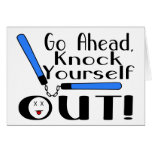 Knock Yourself Out Numchucks Cards