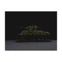 Knocked out Sherman Tank 1944 digi art postcards by Room_6_designs Knocked out Sherman Tank 1944 digi art postcards