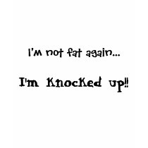 Knocked Up - Ladies Basic TShirt by TheSleepyBride Knocked Up - Ladies Basic TShirt