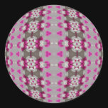 Knot Bound Strips Round Sticker