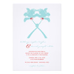 Knot Palm Trees Beach Tropical Wedding Modern Chic Personalized Announcements