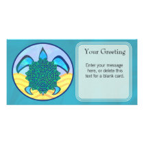 Knot Turtle Custom Card Photo Card Template