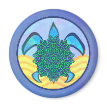 Knot Turtle Refrigerator Magnets