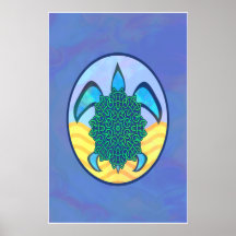 Knot Turtle Poster