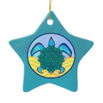 Knot Turtle Star Ornament
