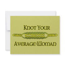 Knot Your Average Woman invitations by TotallyRandom Knot Your Average Woman invitations