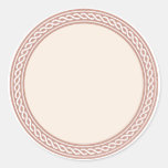 Knots Border Blank Template Label stickers