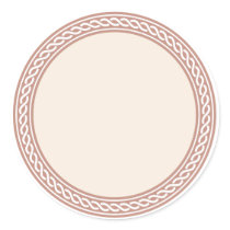 Knots Border Blank Template Label