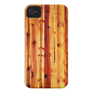 Knotty Pine Wooden Boards iPhone 4/4S Case