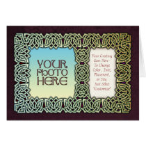 Knotwork Art Photo Frame Greeting Card