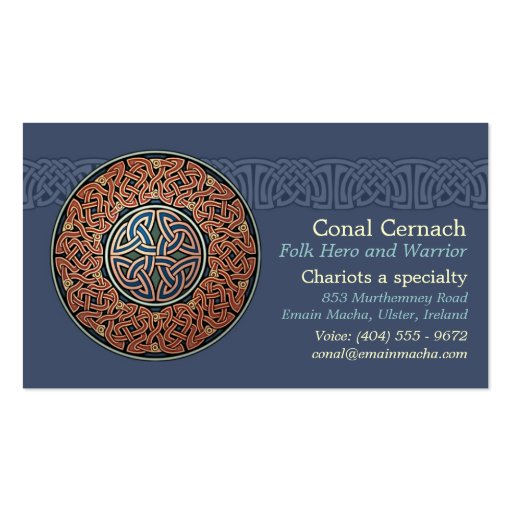 Knotwork Circle Business Cards, Style B