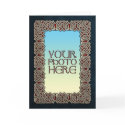 Knotwork Design Photo Frame Greeting Card by Ars_Celtica Knotwork Design Photo Frame Greeting Card