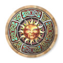 Knotwork Sun Face Magnet
