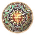 Knotwork Sun Face Stickers by Ars_Celtica Knotwork Sun Face Stickers