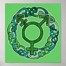 Knotwork Transgender Symbol Posters