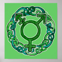 Knotwork Transgender Symbol Posters