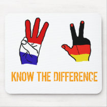 KNOW THE DIFFERENCE MOUSE PAD