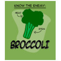 Know the Enemy! Broccoli t-shirts