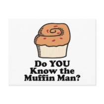 know the muffin man postcards
