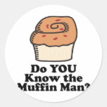 know the muffin man stickers