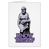 Know Thyself Card (Purple) by rising_tide_tees Know Thyself Card (Purple)