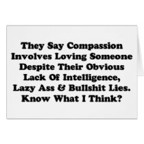 Know What I Think cards by RighteousTees Know What I Think cards