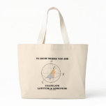 Know Where You Are Calculate Latitude & Longitude Tote Bags