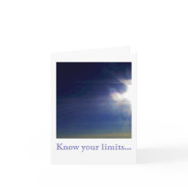 Know your limits... cards by dblcliq Know your limits... cards