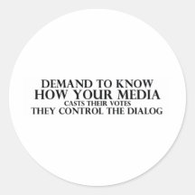 Know Your Media Round Sticker