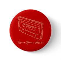 Know Your Roots - Cassette Pink buttons by Palette8Bit Know Your Roots - Cassette Pink buttons