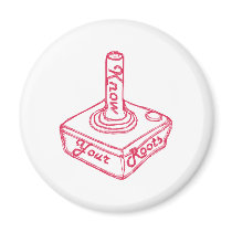 Know Your Roots - Joystick Hot Pink magnets
