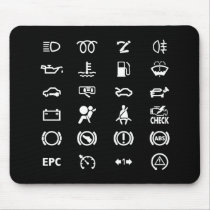 Know your warning signs (black) mouse pads