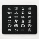 Know your warning signs (black) mousepads
