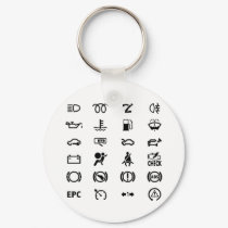 Know Your Warning Signs keychains by MeisterGaugeFaces Know Your Warning Signs keychains