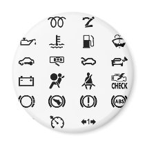 Know Your Warning Signs magnets by MeisterGaugeFaces Know Your Warning Signs magnets