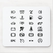 Know Your Warning Signs mousepads by MeisterGaugeFaces Know Your Warning Signs mousepads