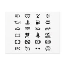 Know Your Warning Signs postcards by MeisterGaugeFaces Know Your Warning Signs postcards
