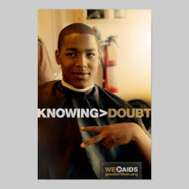 Knowing > Doubt Barbershop Poster posters