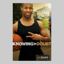 Knowing > Doubt Basketball Poster posters
